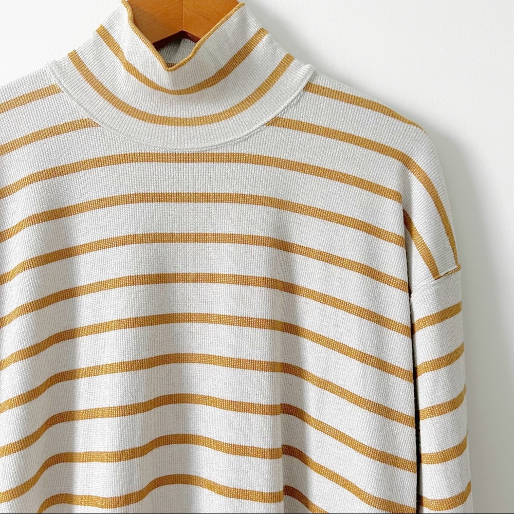 Anthropologie Vanessa Virginia Striped Mockneck Tunic